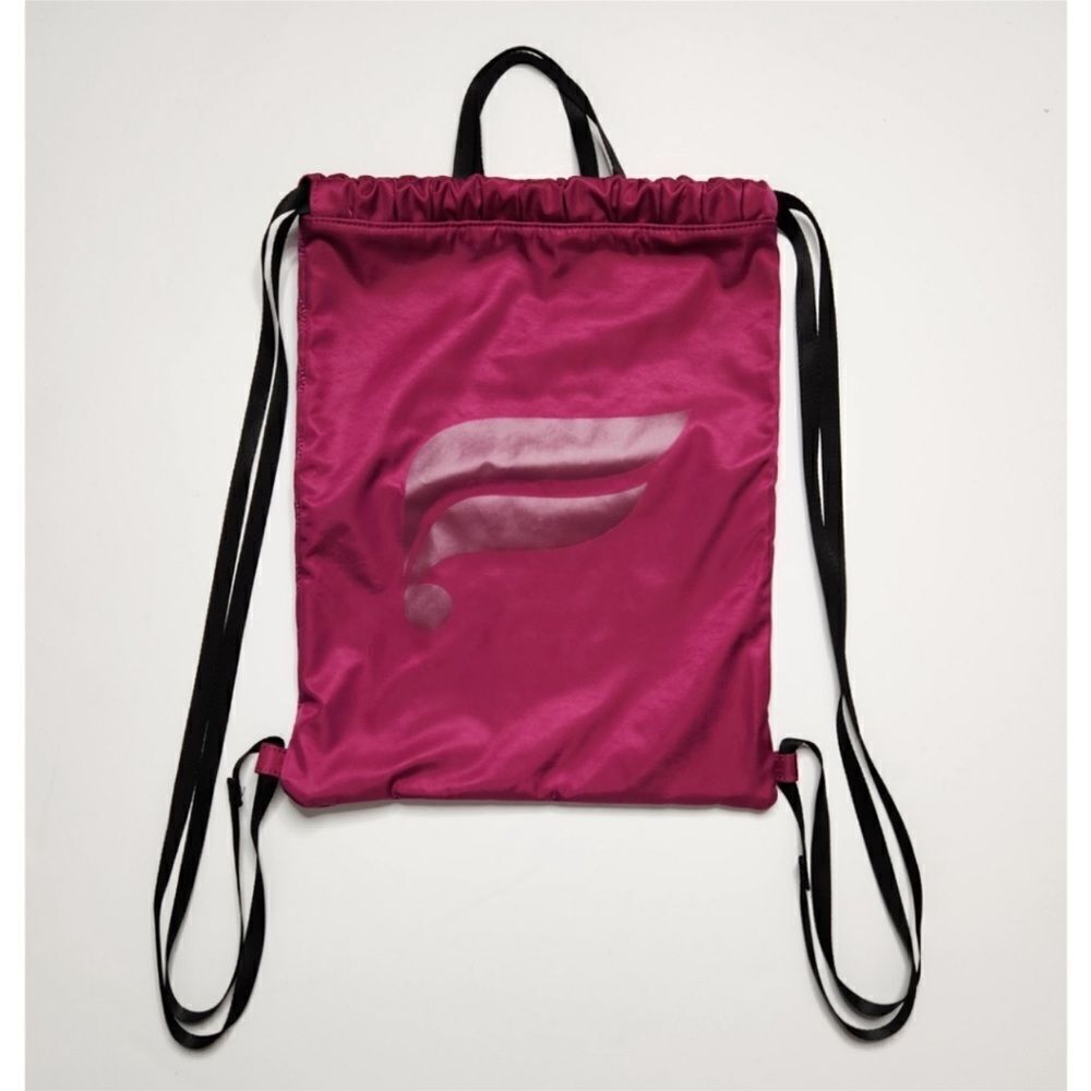 Fabletics raspberry GWP drawstring cinch backpack - Picture 2 of 12